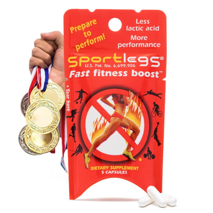 SportLegs Fast Fitness Boost Pre-Workout Lactic Acid Supplement,